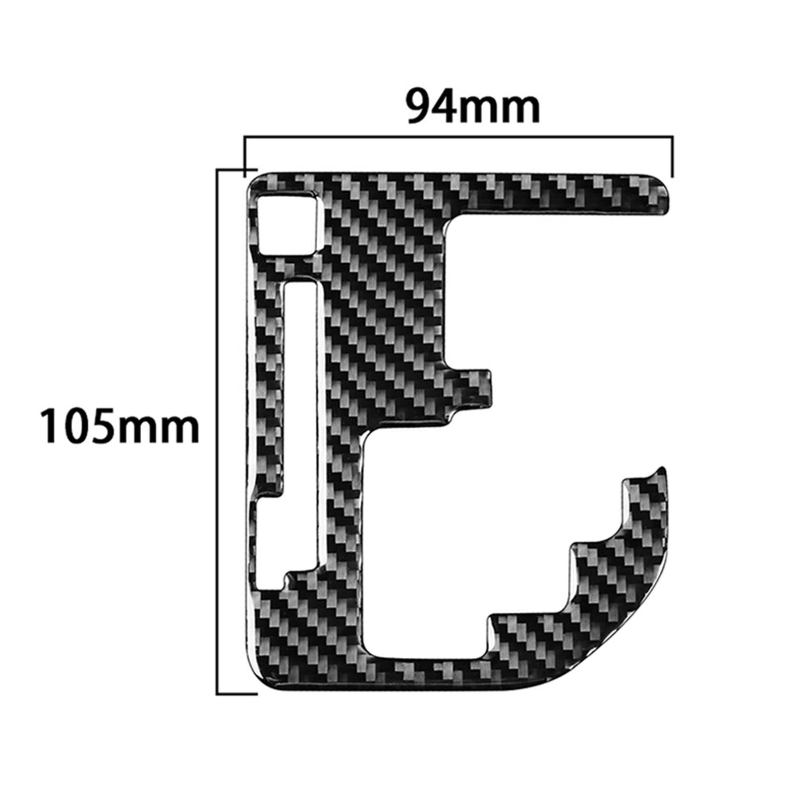 Carbon Fiber Car Interior Gear  Panel cover Replaces Protectors Stickers Guard for Easy to Install