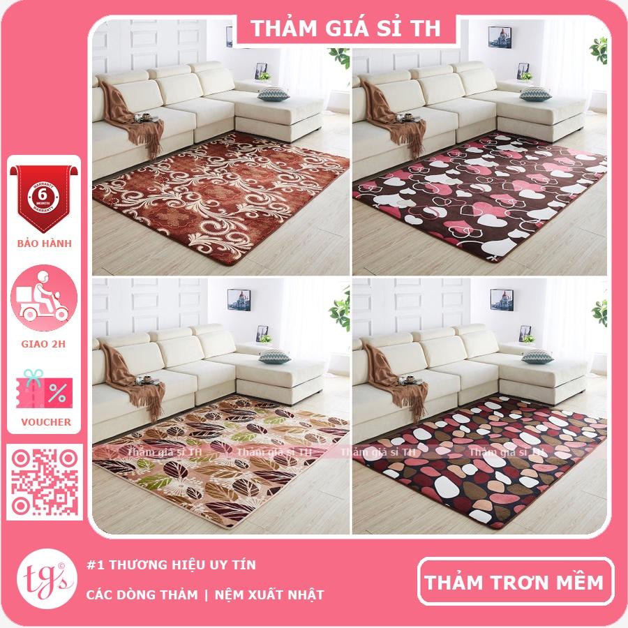 Thảm Nhung Màu Đuôi Phượng | Thảm Trang Trí Phòng Khách - Phòng Ngủ - Thảm Trải Sofa - Thảm Dành Cho Bé