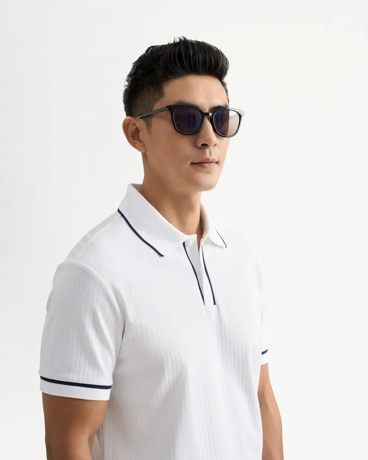 Áo polo tay ngắn nam phối cổ Form Fitted - RT 10S25POL006 | ROUTINE CÀ MAU