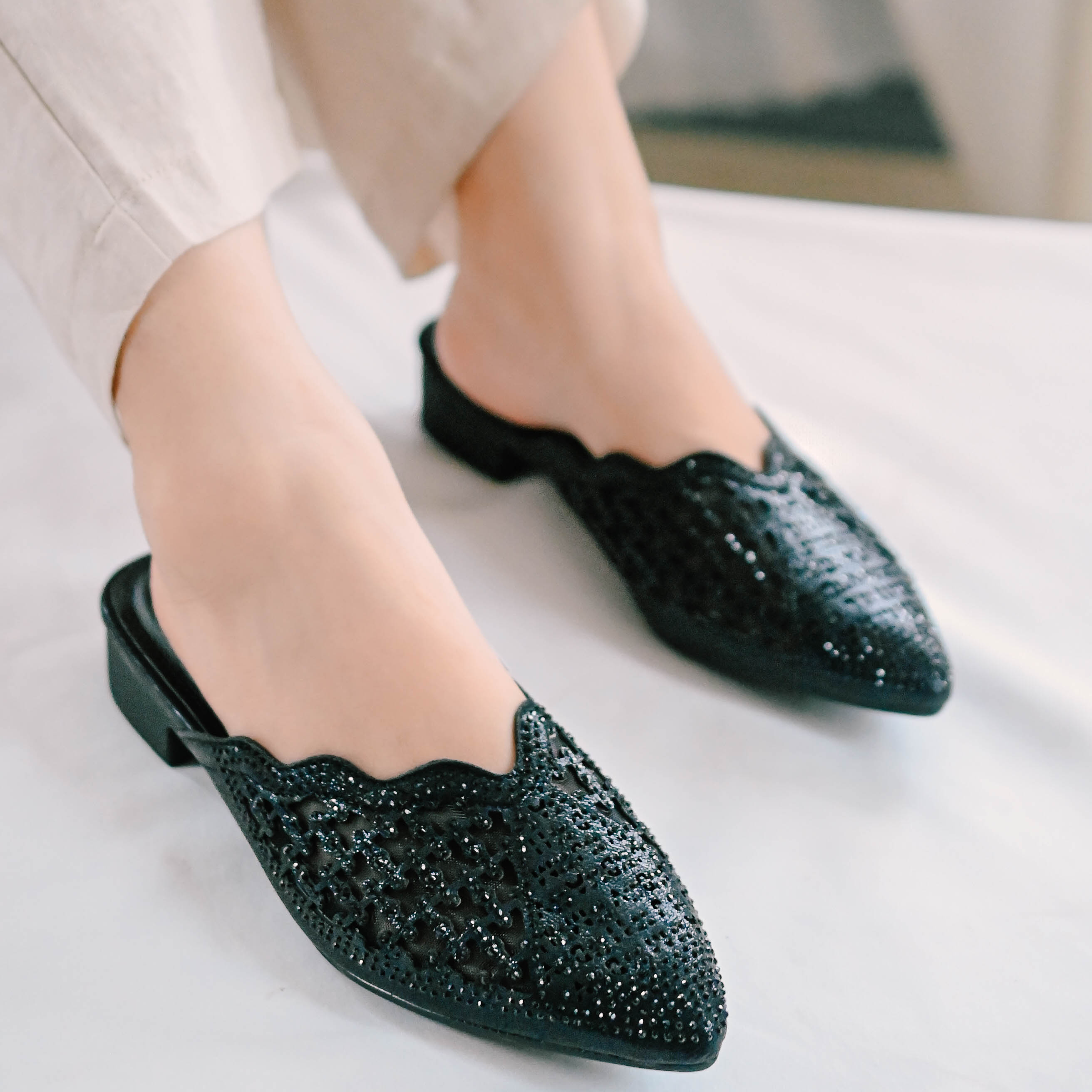 Dép rọ đá đế 3F nữ