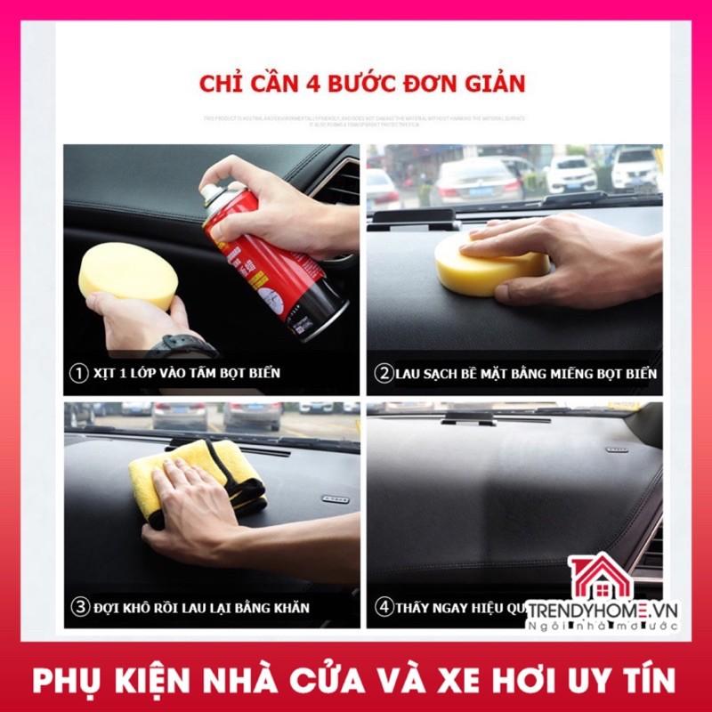 Dung Dịch Dưỡng, Phục Hồi Nhựa Nhám, Làm Đen nhựa nhám, Làm Mới Ghế Da DASHBOARD WAXING 450ml