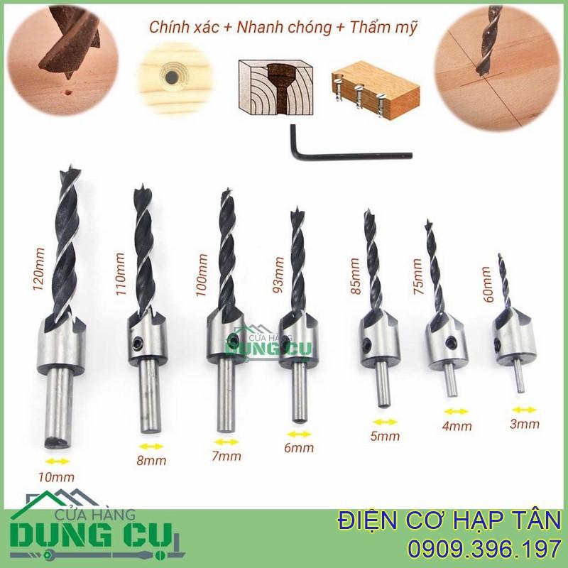 BỘ 7 MŨI KHOAN ÂM VÍT - CHUYÊN DỤNG