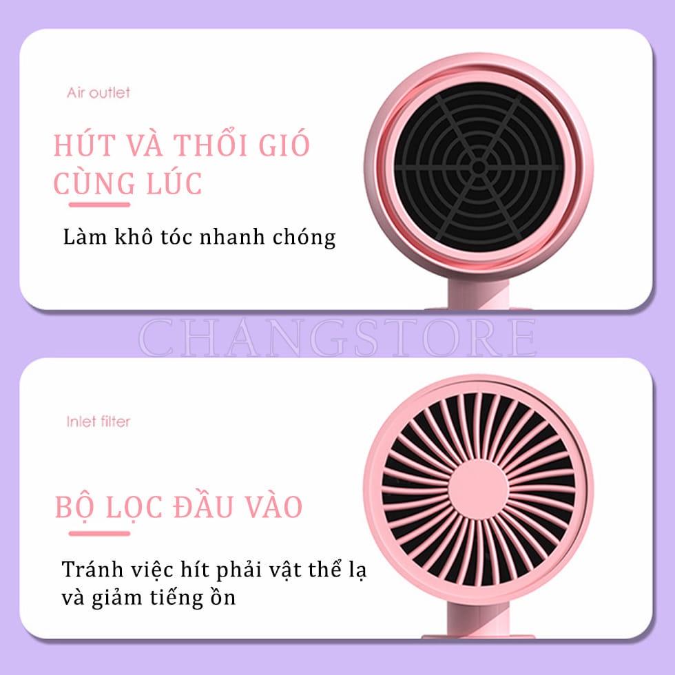 Máy Sấy Tóc 2 Chiều Nóng Lạnh Không Gây Hư Tổn Tóc Công Suất Lớn In Chữ Betandenc