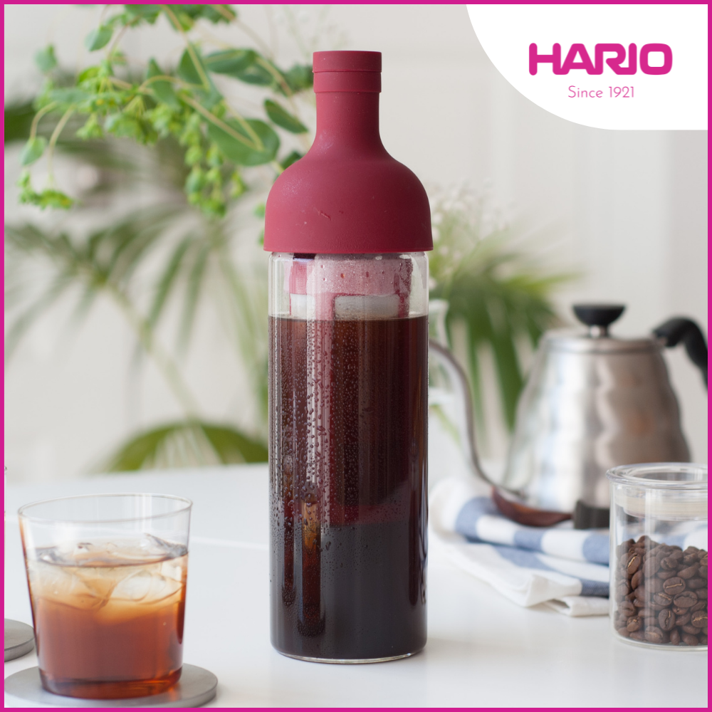 Bình pha cà phê Cold Brew Hario 650ml (Đỏ Cranberry)