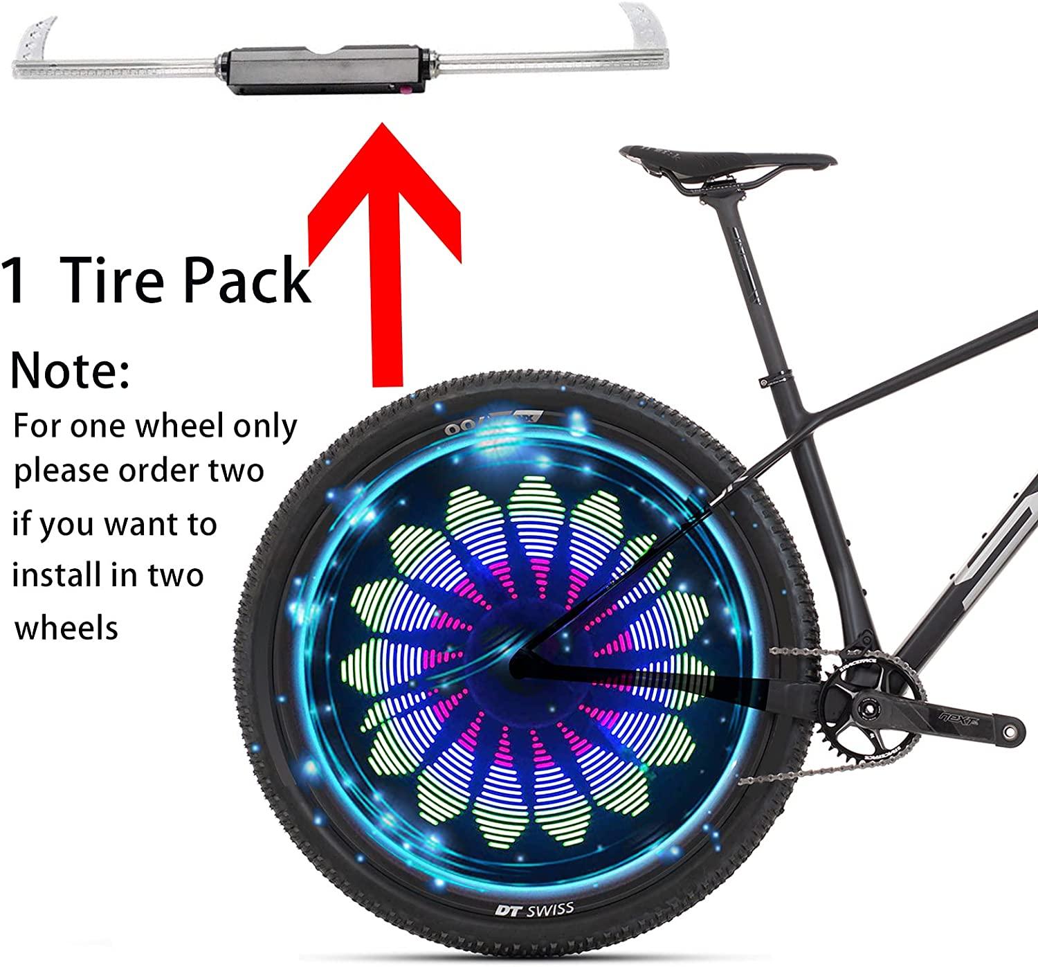 Đèn nan hoa xe đạp, 36 đèn LED Hiển thị sáng 32 PattErns Full Bike