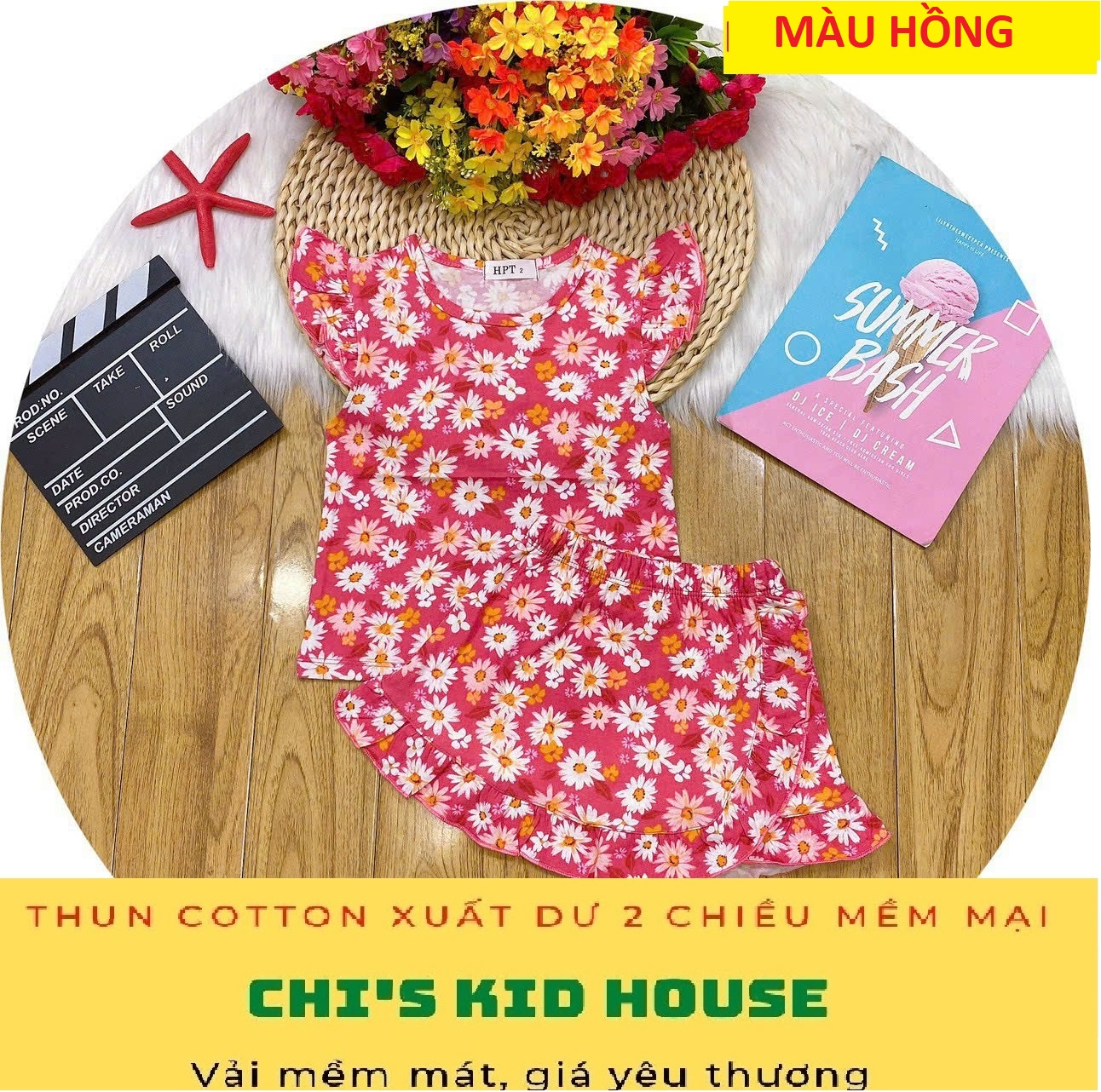 [SIÊU PHẨM] SET CHÂN VÁY KÈM ÁO THUN COTTON XUẤT DƯ CỰC ĐẸP CHO BÉ 11-25KG