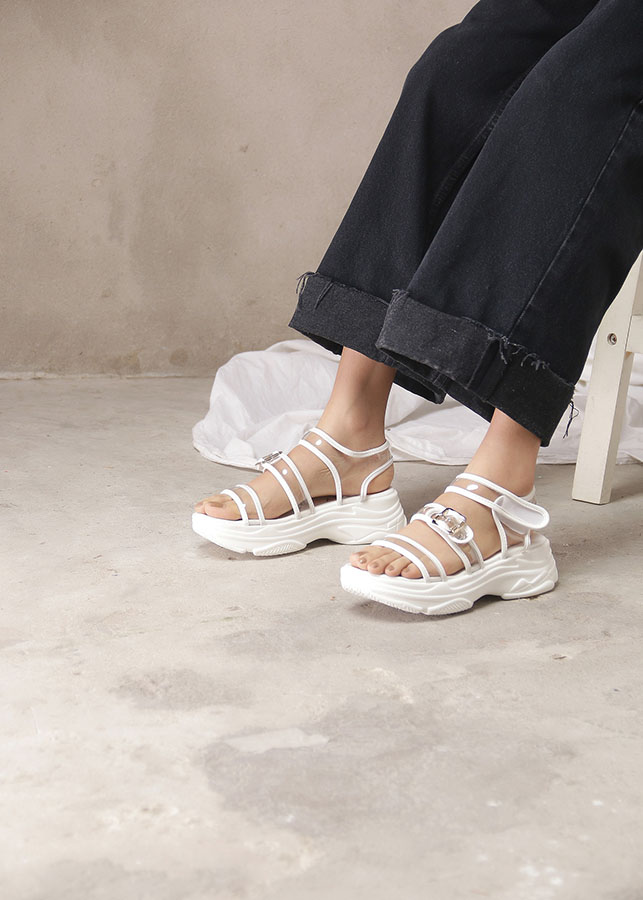 GIÀY SANDALS NỮ ĐẾ THÔ QUAI NGANG TRONG SUỐT N089 | Tiki