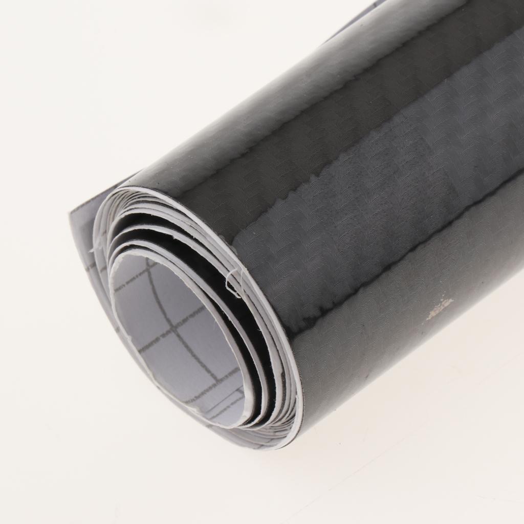 Black Carbon Fiber Car Wrap Vinyl Roll Featuring Air Release Technology