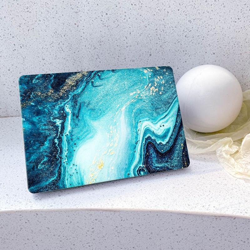Ốp Điện Thoại 4 Trong 1 Họa Tiết Tương Phản Cho MacBook Air 13.6 A2681 Pro A2338 M1 2020 Air Pro 13.3 14 16 inch A2337 A2289