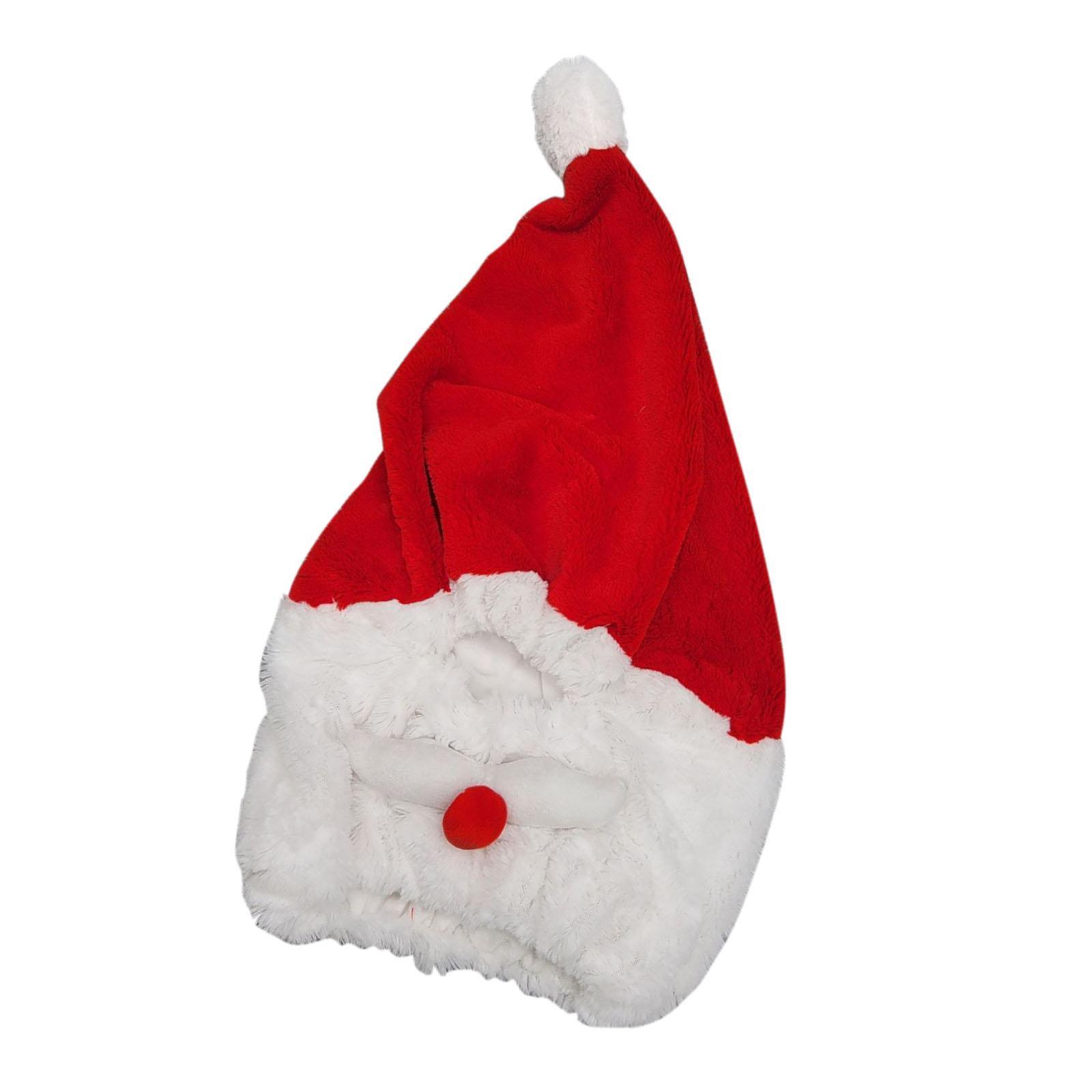 Santa Motorcycle Cover, Funny Cover, Motorcycle Full Face Christmas Hat, Santa Claus Xmas Hat Motorcycle Covers Decoration Accs