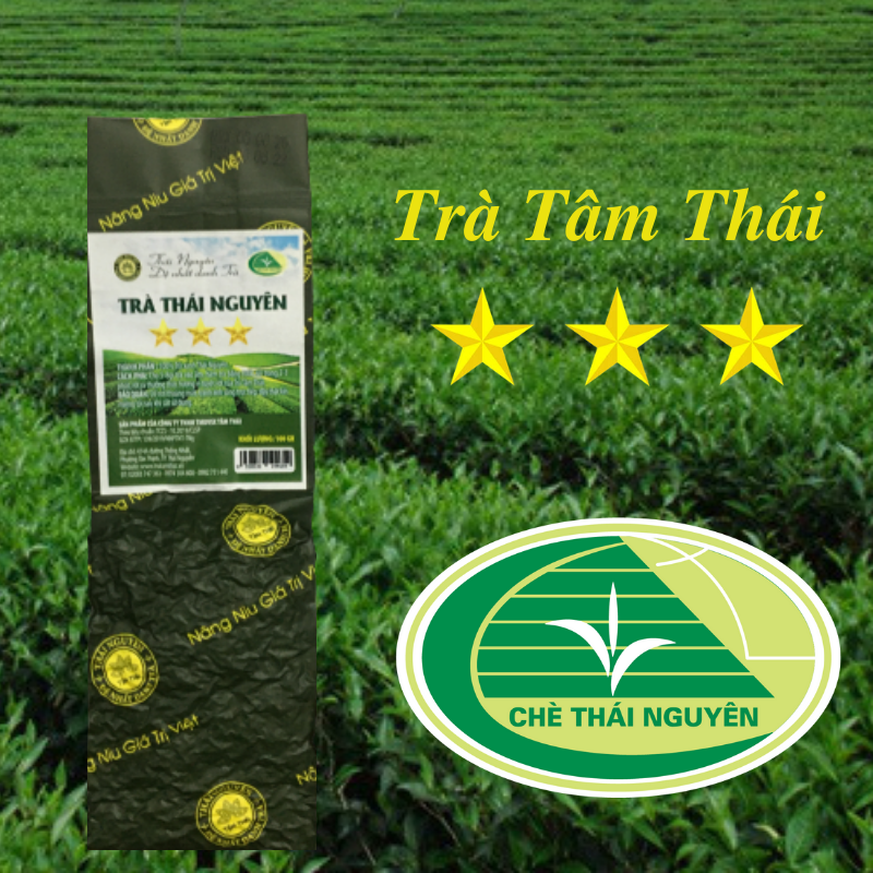 Trà Xanh Tâm Thái 3 sao 100g Trà Móc Câu Thái Nguên 100g