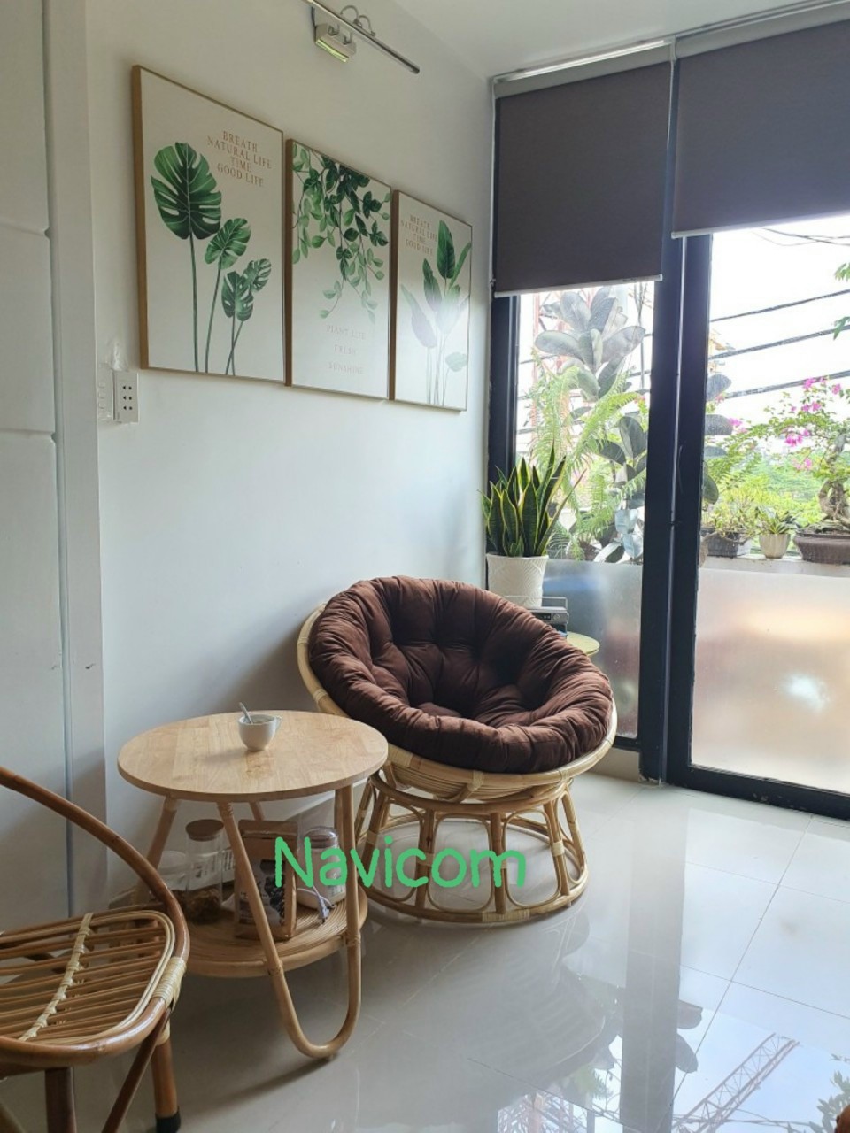 Ghế papasan màu nâu đen (đủ size)