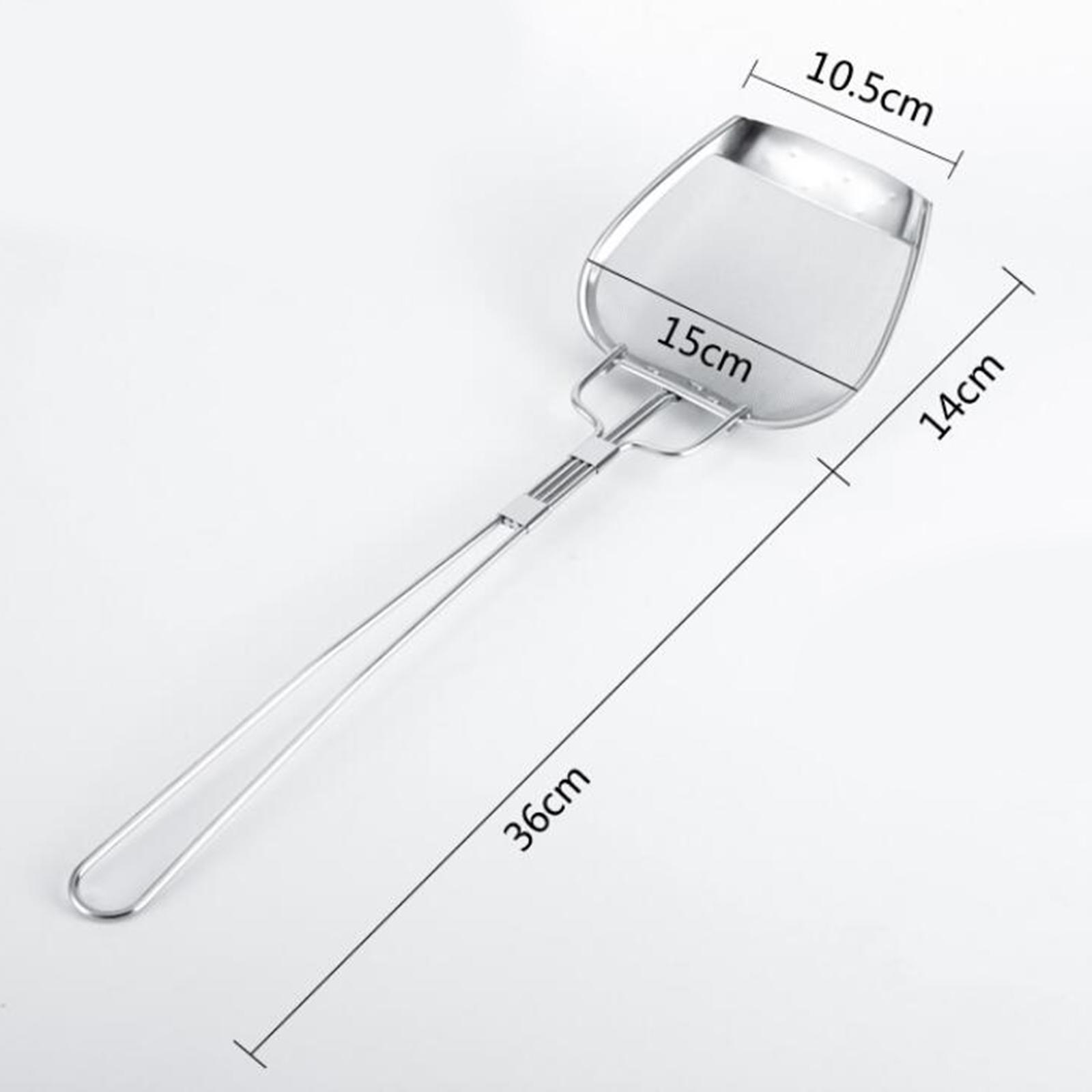 Chiwanji Stainless Steel Mesh Strainer Filter Spoon Kitchen Shovel Frying