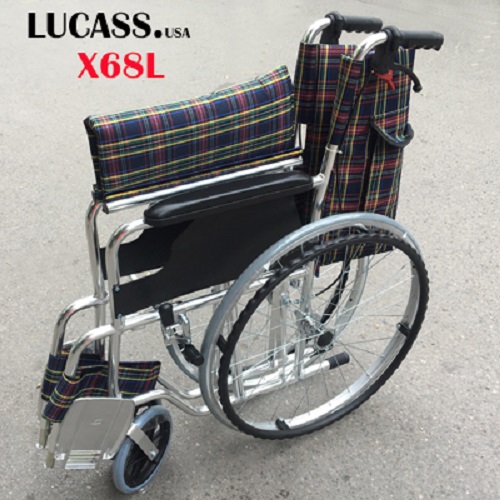 Xe lăn hợp kim nhôm siêu nhẹ Lucass X68L