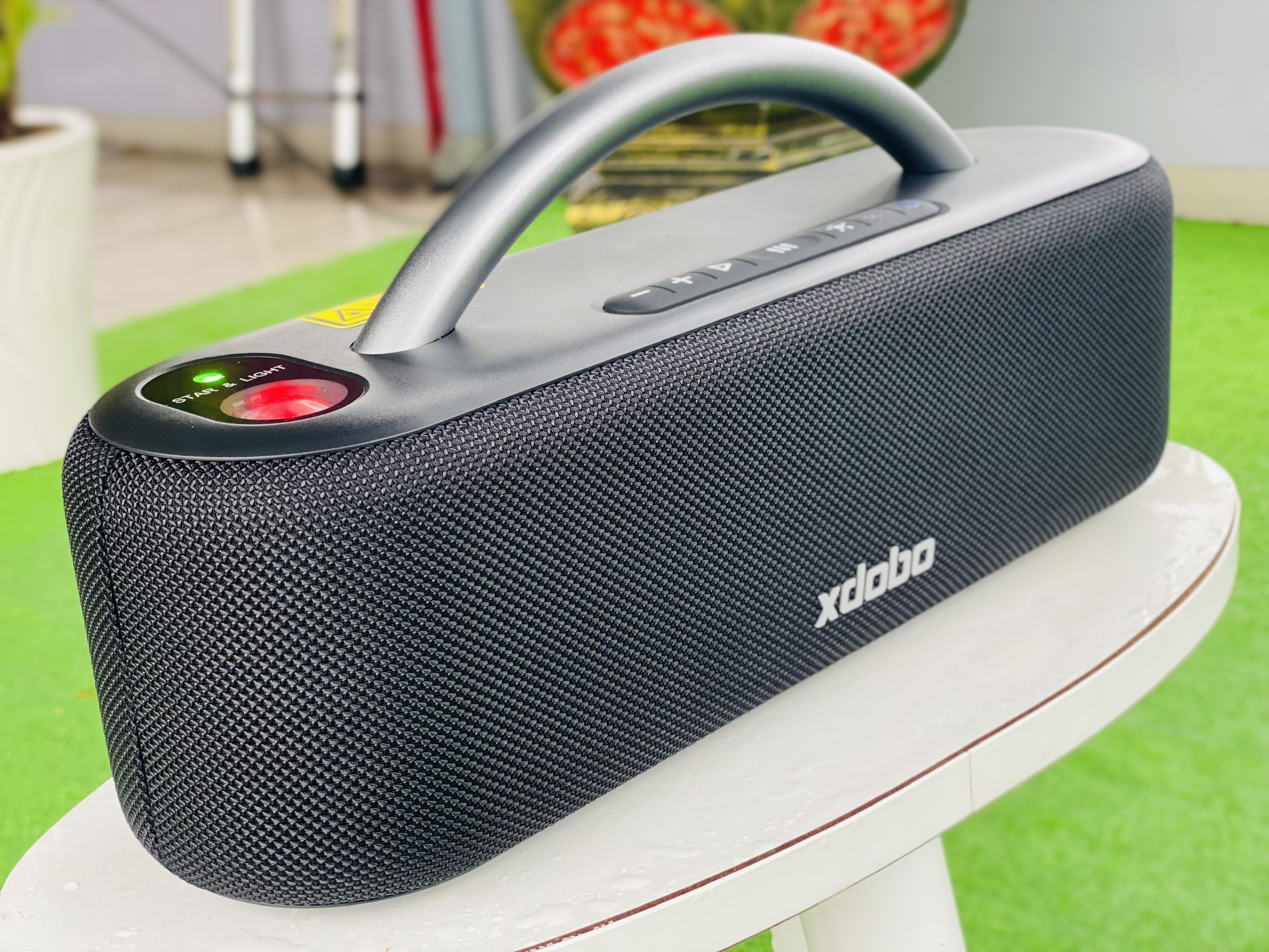 Loa Xách Tay Bluetooth Xdobo Star Công Suất Mạnh Mẽ 100W, Trang Bị Đèn Led Chiếu Sao Ấn Tượng, Bass Siêu Trầm, Âm Thanh Sống Động, Hàng Chính Hãng