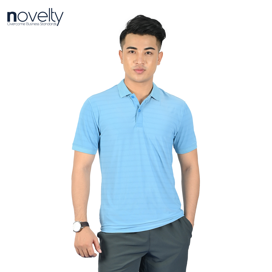 Áo thun Polo nam Novelty 210060 màu xanh da trời