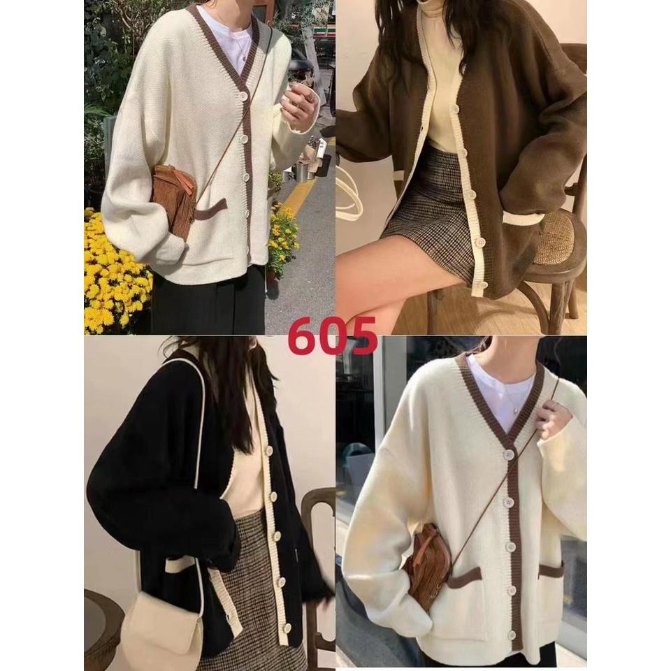 Áo len cardigan hình gấu