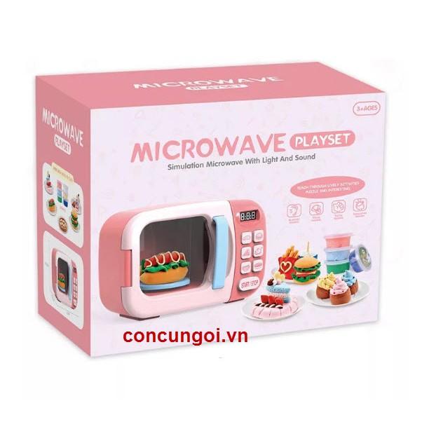 Đồ Chơi Hộp bếp lò nướng pin Microware 12 hủ đất sét , WY374-2 - SP351398