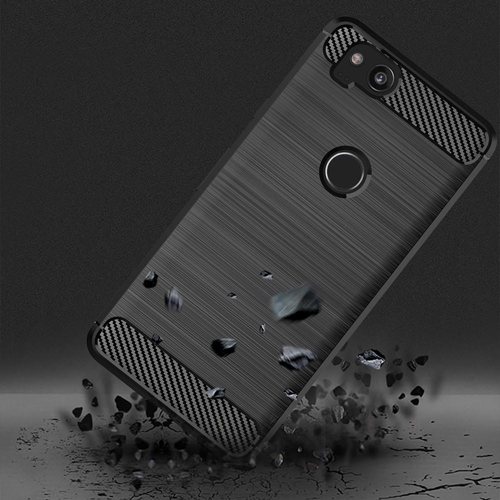 Ốp lưng cho Google Pixel 2 2 XL dẻo Cacbon phay xước chống sốc chống vân tay
