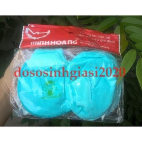 Bao tay chân cho bé-Set 5 đôi bao tay chân Màu bo MH cho bé sơ sinh