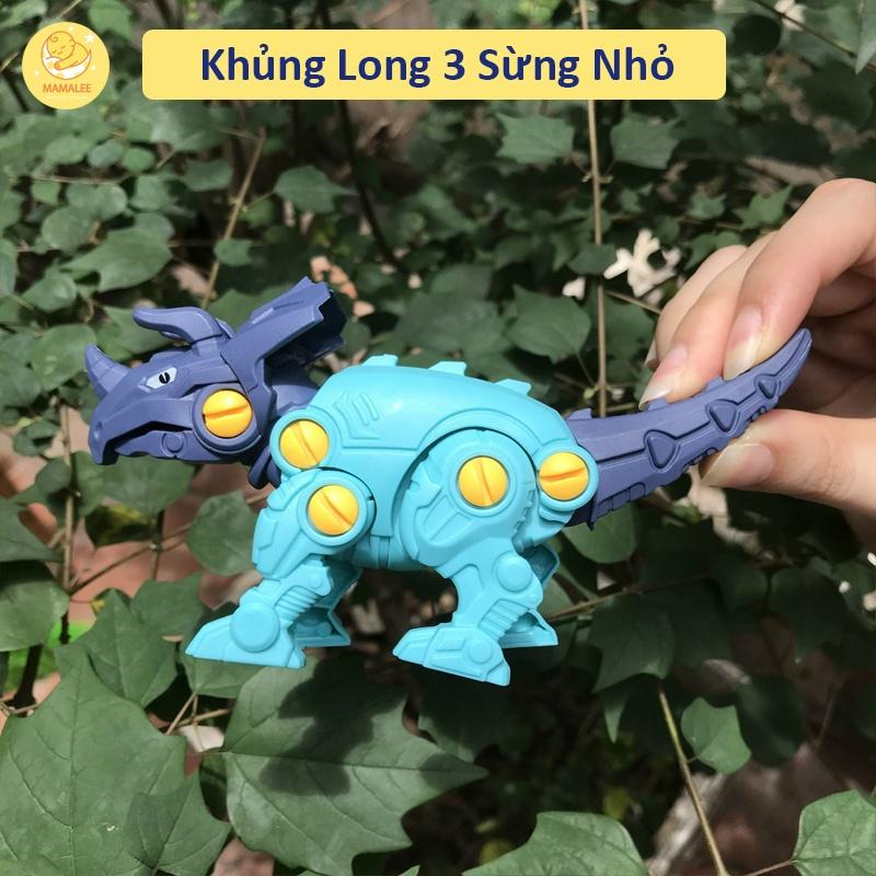 Đồ Chơi Mô Hình Khủng Long Lắp Ghép Có Tua Vít Tháo Lắp Size 10 x 14 cm