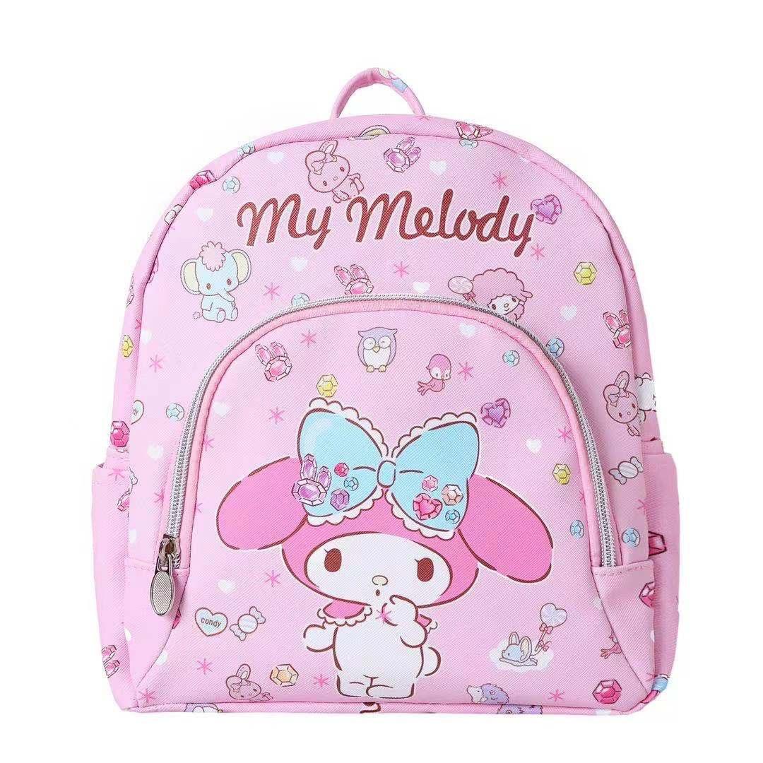 Sanrio Hello Kitty Ba Lô Trẻ Em Nhỏ Học Pu Thời Trang Túi Xách Dễ Thương Giai Điệu Các Bé Gái Mẫu Giáo Túi