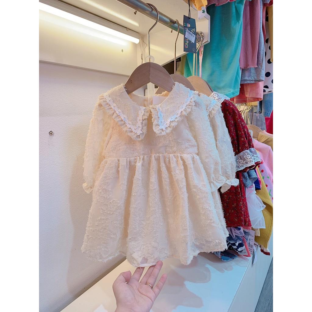 Váy phối ren bèo bé gái cực yêu