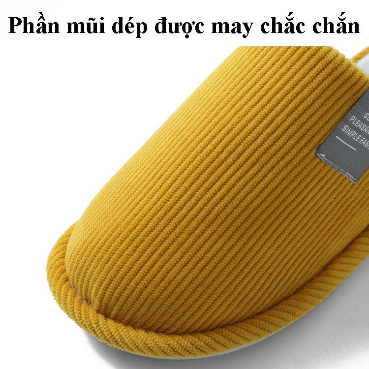 (BUU DINH) DÉP LÔNG SỌC NHUYỄN, CHẤT LIỆU SỢI BÔNG TỰ NHIÊN SIÊU MỊN