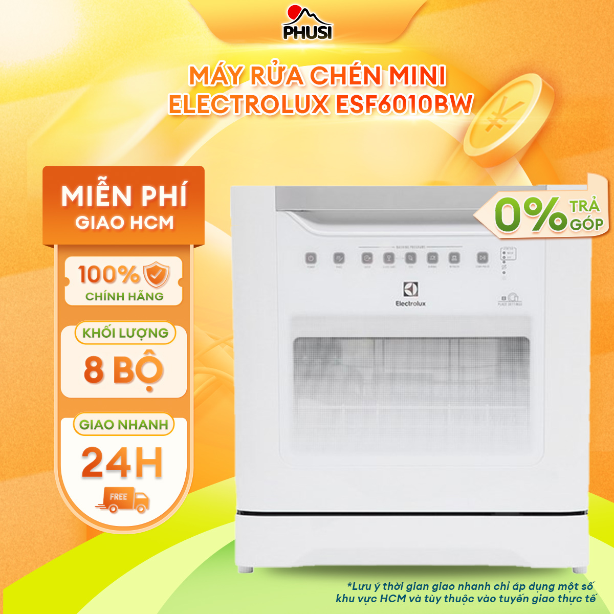 Máy Rửa Chén Electrolux ESF6010BW - Hàng Chính Hãng