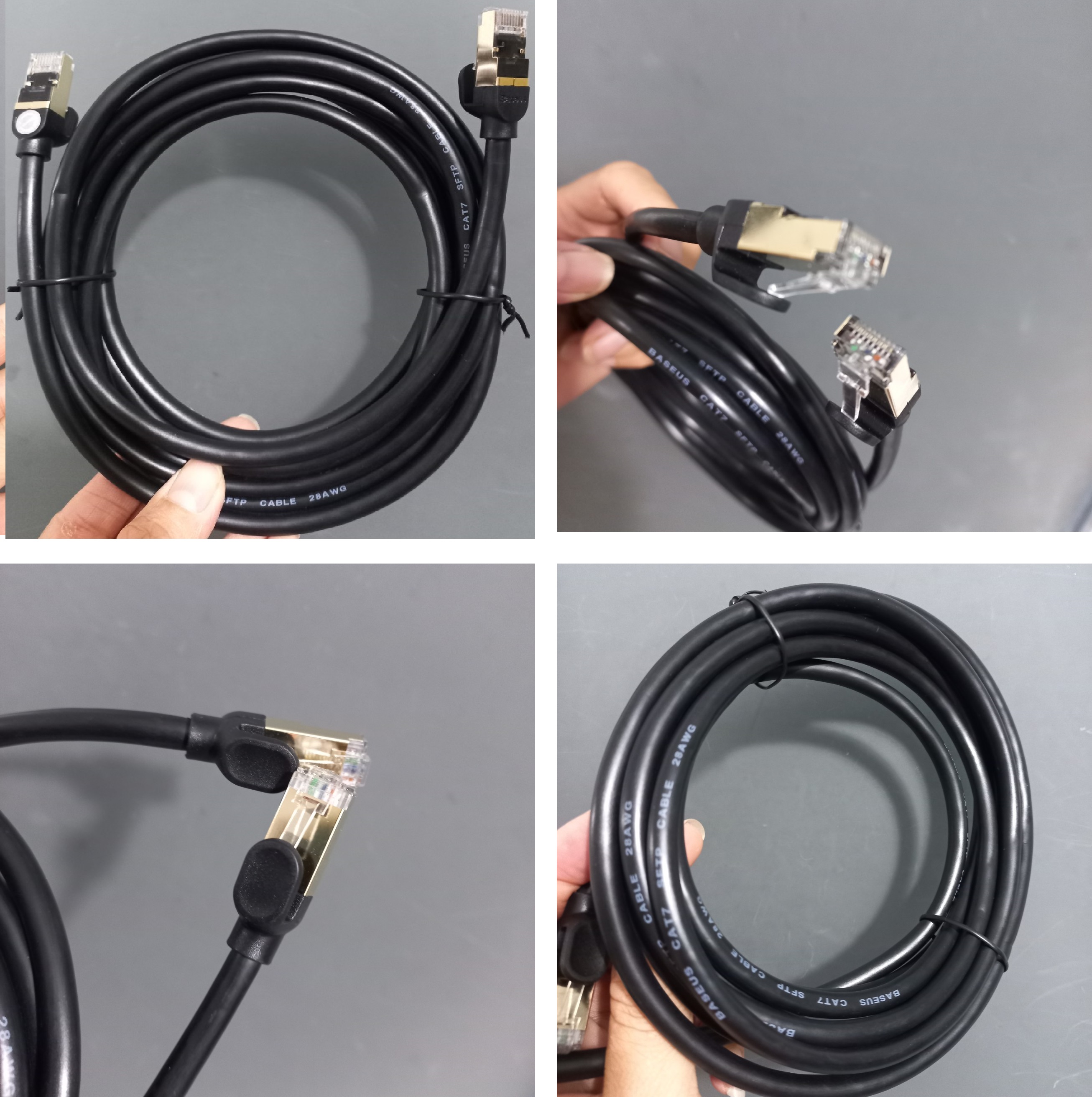 Cáp mạng LAN Cat 7 tốc độ cao 10Gbps dây tròn thân to Baseus SevenTypes of RJ45 Gigabit Network Cable _ hàng chính hãng