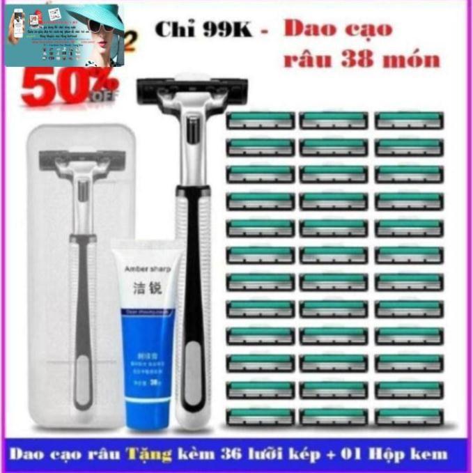 Combo 10 bộ dao cạo râu 38 món