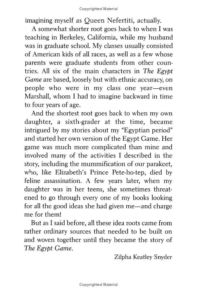 Sách ngoại văn: The Egypt Game