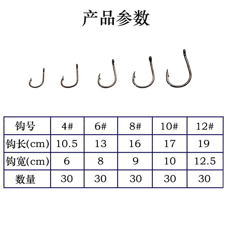 Hộp 150 cái lưỡi câu nhiều kích cỡ - hộp lưỡi câu 150c