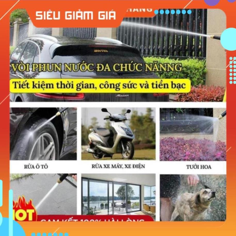 Vòi Xịt Rửa Xe Áp Lực Cao - Tưới Cây Với 4 Chế Độ Nước 810-2,498,622