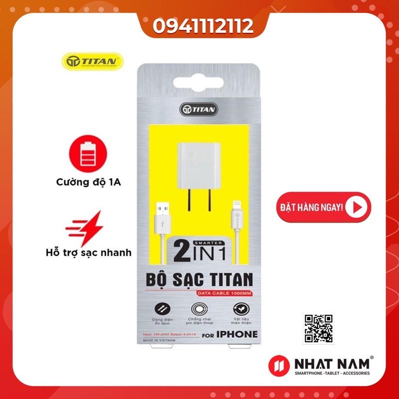 BỘ SẠC CÁP DÀNH CHO IPHONE TITAN - HÀNG CHÍNH HÃNG