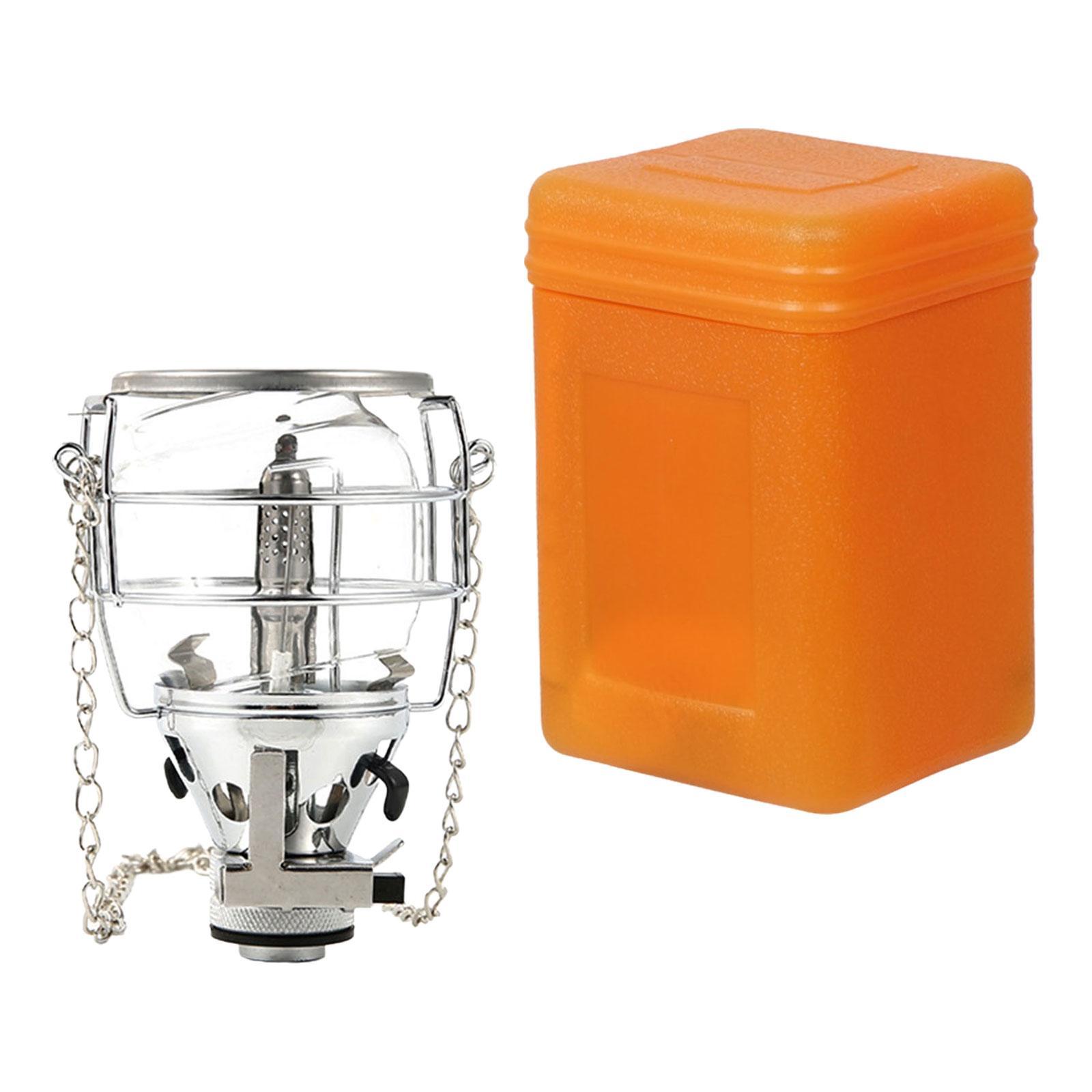 Gas Lantern Camping Lights Fuel Lamp Lighting Gear with Carry Case Outdoor Light Tent Lantern for Picnic Backpacking Travel Trekking