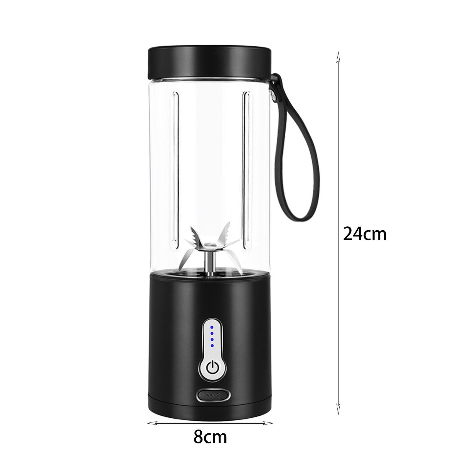 Portable Fruit Blender Mixer USB Rechargeable Juicer Cup for Office Travel