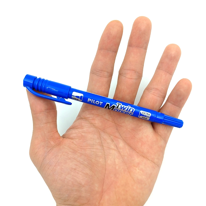 Bút Pilot Lông Dầu Twin Marker Ngòi 0.8 - 2mm- Mực Xanh - SCA-TM