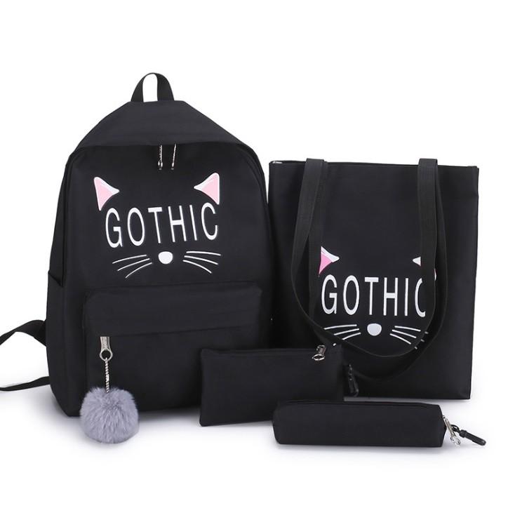 BỘ 4 MÓN BALO TÚI XÁCH GOTHIC CAO CẤP