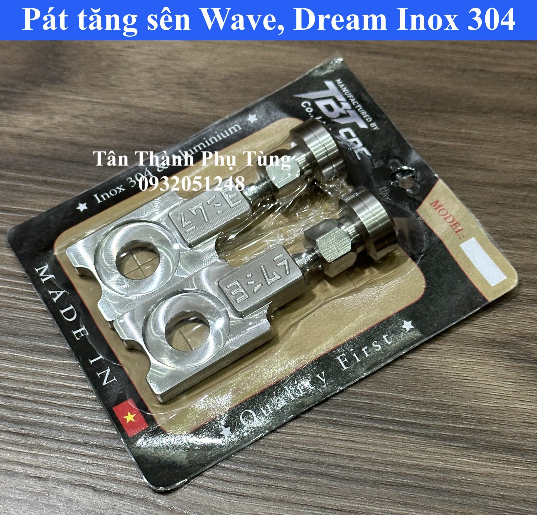 Pát, Bass tăng sên dành cho Wave, Dream Inox 304 TBT.CNC
