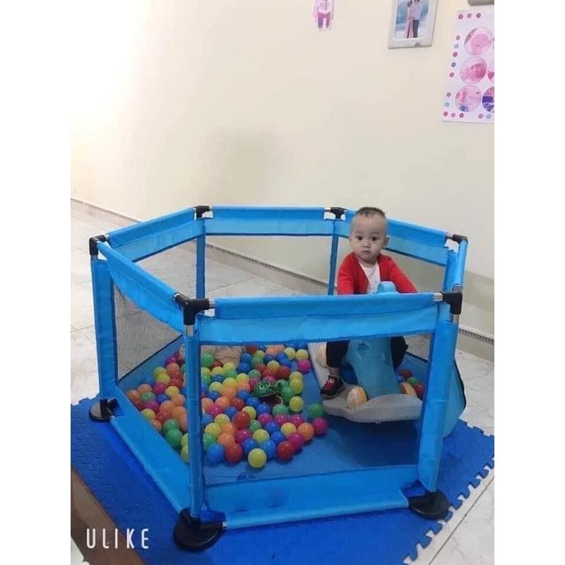 Quây cũi bóng lục giác cho bé