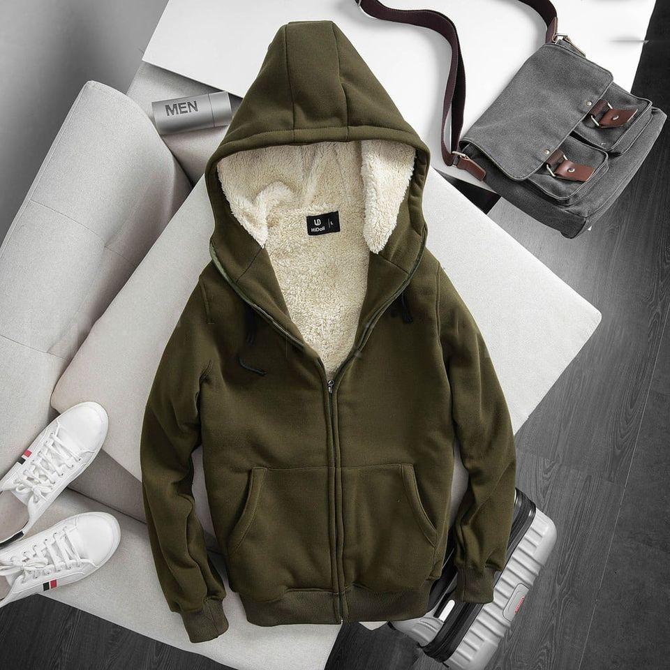 Áo Hoodie Nỉ Lót Lông Cừu Dày Dặn, Đủ Màu Đủ Size HD-585886