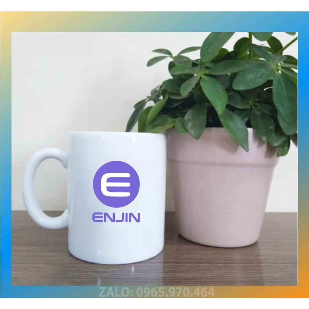 Ly Sứ Có Quai Họa Tiết Đồng Coin ENJIN - In hình lên ly sứ, cốc theo yêu cầu của bạn - IN HÌNH LÊN LY LỚP, CÔNG TY