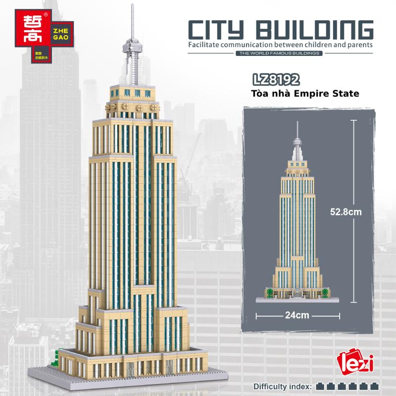 Đồ chơi xếp hình kỳ quan thế giới Có sách hướng dẫn ghép