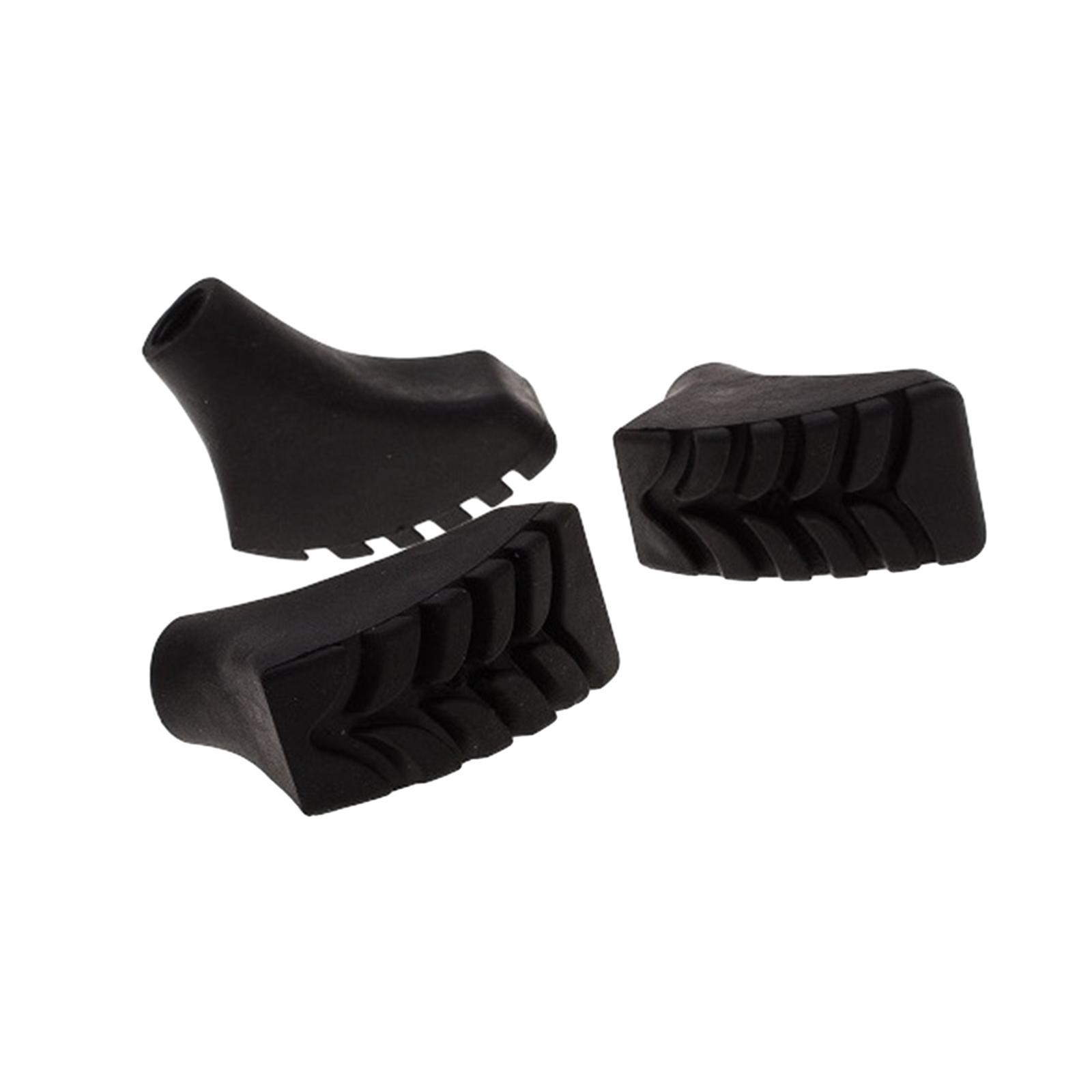 Trekking Poles Tips Cane Caps Cover Protective Pads Tips Antiskid Buffer Rubber Feet Replacement Tips End for Outdoor Camping