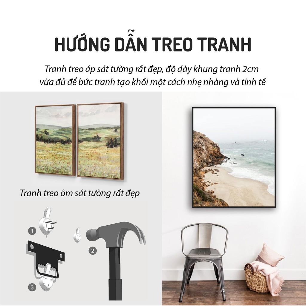 ️ Tranh Canvas treo tường phong cách hiện đại - tặng đinh treo tường 3 chân