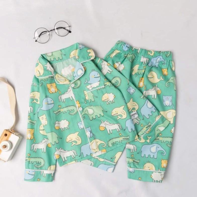 Bộ đồ pyjama rời dài tay họa tiết dễ thương cho bé BR20017 - MAGICKIDS