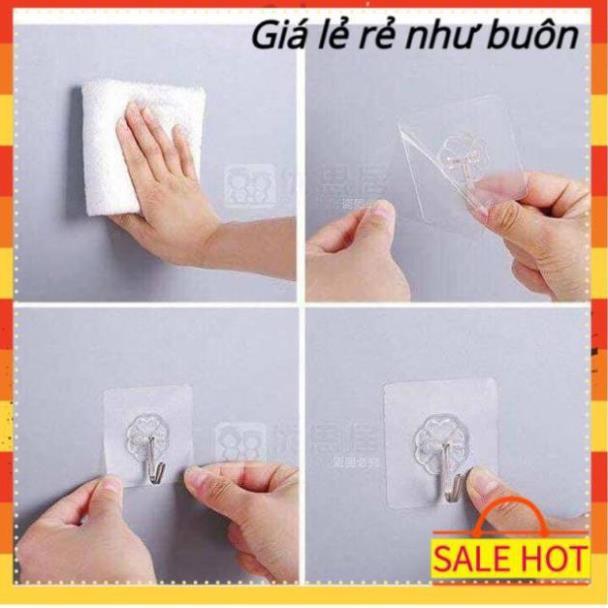 Móc Dán Tường Siêu Dính Trong Suốt Chịu Lực Tốt Treo Tường Chắc Chắn 6x6 cm - MY2