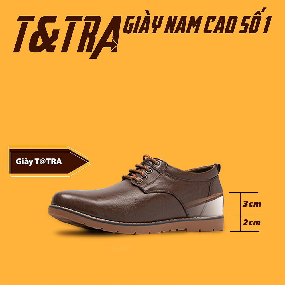 [ 5CM ] Giày Tăng Chiều Cao Nam T68NV