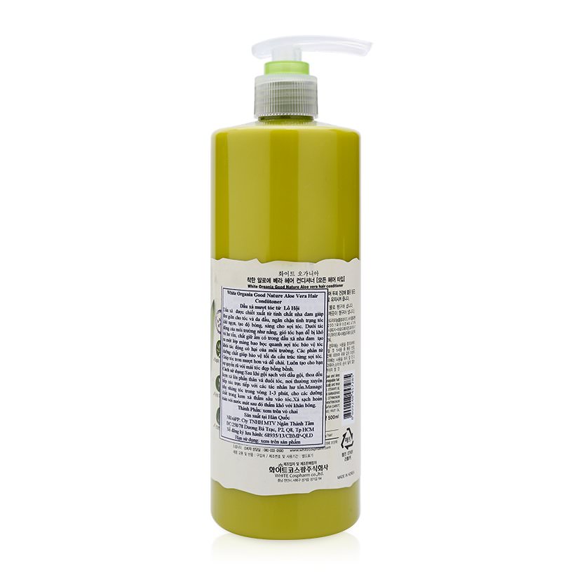 Dầu Xả White Good Nature Aloe Vare Hair Conditioner Organia (500ml)